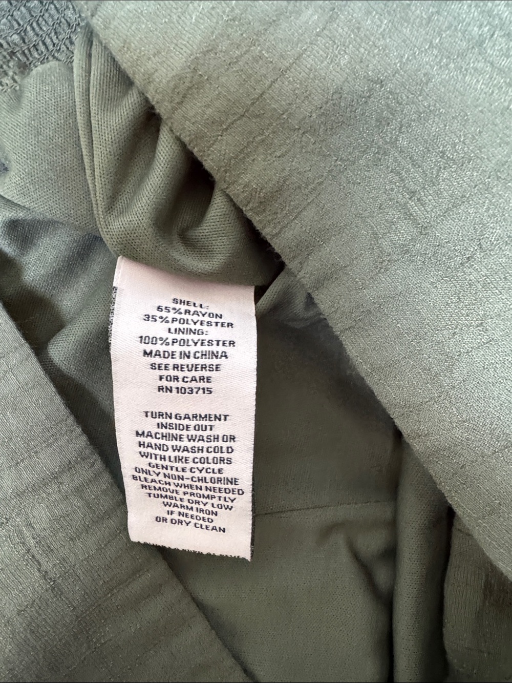 Nannette Olive Green Tiered Wide-Leg Pants - Picture 4 of 5